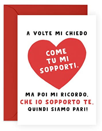 Central 23 Biglietto di compleanno per uomo donna - COME TU MI SUPPORTI - Biglietto divertenti per anniversario di matrimonio per marito moglie - per fidanzato fidanzata - Per San Valentino