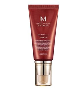 MISSHA - Perfect Cover BB Cream 20ml | Tono #23 Natural Beige | Protección Solar SPF 42 PA+++ | Hidratación y Cobertura Perfecta, Multicolor, 10 g (Paquete de 1)