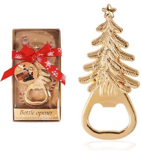 COLOFALLA Weihnachten Geschenke Flaschenöffner Weihnachten Tannenbaum Bottle Opener Weihnachtsgeschenke Kronkorkenöffner für Männer Frauen Kollegen (Tannenbaum)