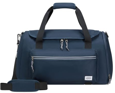 American Tourister Brightup Bolsa de Viaje con Cremallera, 52 cm, 44 L, Azul (Azul Marino), Azul (Azul Marino), Bolsa de Viaje 52 cm, Bolsas de Viaje