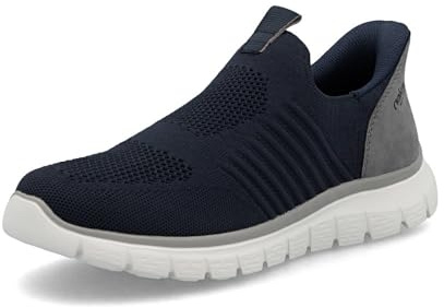 Rieker Herr slip-on sneakers B6659, herr halvskor, Blå 15, 40 EU