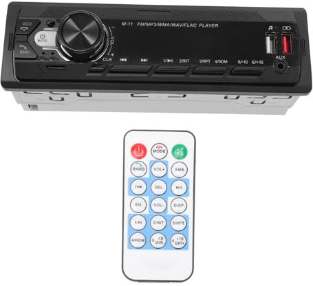 Cabilock Sistema Estéreo para Coche con Radio Reproducción Wma Wav y Flac Inalámbrica Inteligente