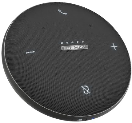 SVBONY SVHub Omni2 Konferenzlautsprecher und Mikrofon, Tragbare Freisprecheinrichtung, 4 Geräuschunterdrückung, Verbesserte Sprachaufnahme, 8 Stunden Gesprächszeit, für den Einsatz im Homeoffice