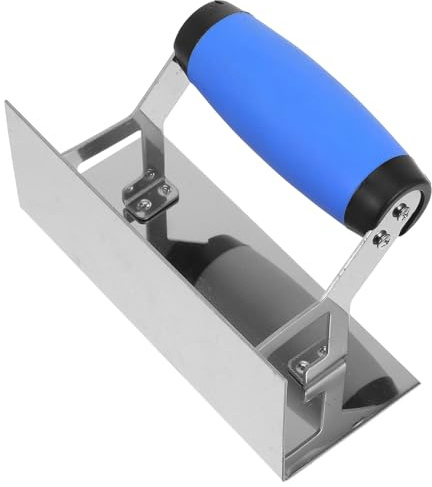 Alipis Truelle d'Angle Intérieure en Acier Inoxydable 150X65X120Mm Outil de Plâtrage pour Cloisons Sèches Bordureuse Manuelle pour Enduit et Finition de Murs