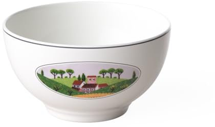 Villeroy & Boch Design Naif Bol à céréales, Porcelaine Premium, Blanc/Multicolore