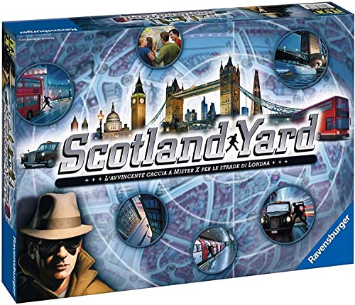 Ravensburger - Scotland Yard, Gioco da Tavolo per Tutta la Famiglia, 2-6 Giocatori, Idea Regalo per Adulti e Bambini 8+ Anni, Edizione in Italiano