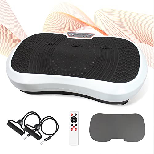 Leogreen 1 Fitness Vibrating Machine, Unisex Adulto, Blanco y Negro, 69 x 39 x 13 cm