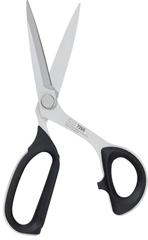 ROBUSO KAI 7205 Schneiderschere | Kleine Stoffschere für die Frauenhand | High-Tech Schere aus Japan | 21,0 cm - 8,0 | Edelstahl Rostfrei | Vollgummierte Griffe