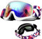 Tyuodna skibrille kinder, Anti-Fog Skibrille sonnenbrille kinder,UV-Schutz ski Goggle,Skibrille für Brillenträger,Schutz Winddicht Snowboadbrille,Skibrillen (Weiß)