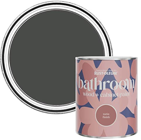 Rust-Oleum Dark Blue Moisture Resistant Bathroom Wood and Cabinet Paint in Satin Finish - After Dinner 750ml