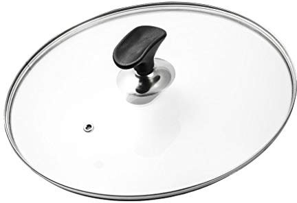 Pannlock Byte av pannlock Transparent glaskastrulllock för att passa alla sås- och stekersättningslock (24cm)