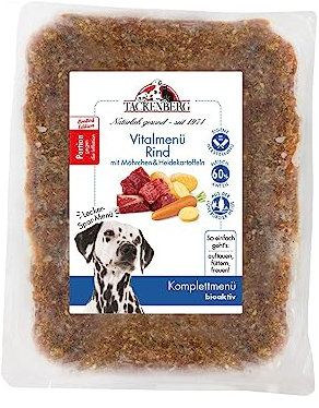 Tackenberg - Barf-Vitalmenü für Hunde vom Rind | - 14 x 500 g - Premiumqualität von Tackenberg