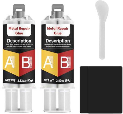 LAMXIN Metal Glue 160g, Waterproof & Heat-Resistant Metal Repair Glue, Applies for Welding Stainless Steel, Aluminum Alloy, Copper, Glass, Ceramic