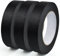 NAROSEBE 3 Rollen Schwarzes Malerband Kunsthandwerk Klebeband Abdeckband Kreppbänder Schmales Malerabdeckband Masking Tape Dekorieren Malerband für Auto Schule Büro Heimwerkerprojekte, 50mx2,5cm