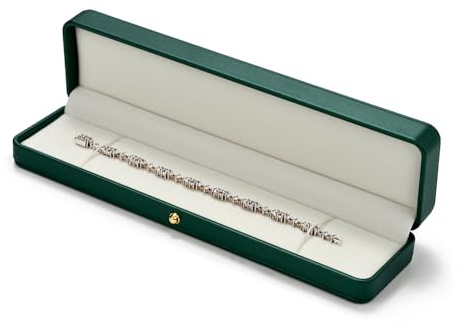 Papten Bracelet Gift Box Green Long Chain Box Jewellery Gift Case