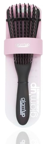 Glam'Up Paris – Cepillo de pelo desenredante, ideal para cabello rizado y rizado – Cepillo Detangling con hebillas definidas – Perfecto para cabello húmedo o húmedo