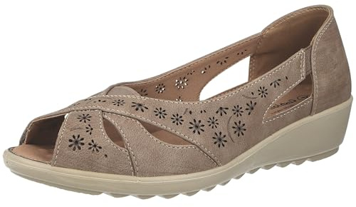Cushion Walk Women's Standard Fit Or EEE Wide Fit Slip-On Summer Shoes Sandals