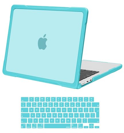 MOSISO Compatible with MacBook Air 13 inch Case M5 M4 M3 M2, Turquoise