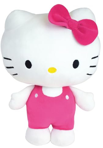 Jemini | Peluche Hello Kitty Squishy 40 Cm | Cuscino Peluche Morbido E Soffice | Dalla nascita | Grande Formato Decorativo per Camera Da Letto Ragazza | Licenza Ufficiale Sanrio | Idea Regalo Bambino