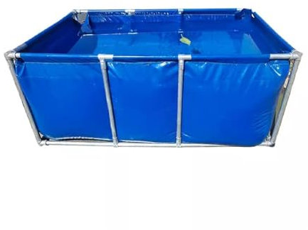 Piscina elevada de lona para estanque de peces, tanque portátil plegable para almacenamiento de agua, depósito para estanque de peces, piscina para acuicultura, estanque para cría de koi para riego