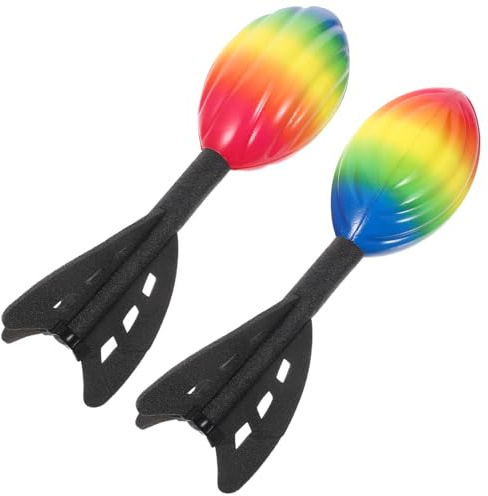 Alasum Lot de 2 Lance-Fusées en Mousse PU D’Extérieur pour Garçon et Filles Mini-Fusées Volantes pour Jardin et Jeux D’Été Jeu Stem Éducatif pour Fête D’Anniversaire et Activités en
