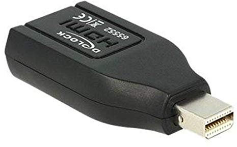 DeLock Adapter Mini Displayport 1.Stecker > HDMI Buchse Schwarz
