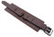 Sulla 20mm Uhrenarmband Für Militäruhren Bund Style mit Unterlage dunkel braun