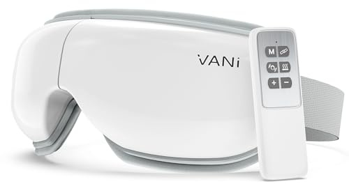 VANI Eyeliber 2 Plus Eye Massager with Remote, Valentines Day Gifts for Him Her Birthday Gifts for Men Women, Headache Massager for Migraines, Heated Eye Mask for Reducing Eye Strain and Dry Eyes