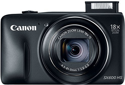 Canon PowerShot SX600 HS Compact Camera 16MP 1/2.3 CMOS 4608 x 3072 pixels Black - Digital Cameras (16 MP, 4608 x 3072 pixels, CMOS, 18x, Full HD, Black) (Renewed)