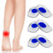 Newpop 3 Pares Taloneras Silicona Azul, Aliviar el Dolor Suave Almohadillas de Gel Para Talones, Reducir los Golpes, Plantillas Talon para Fascitis Plantar, Espolon Calcaneo, Tendinitis (L/34-39)