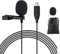 Fyvadio USB Mikrofon Lavalier, 6.6ft Mikrofon PC Omnidirektionaler Kondensator Lavalier Clip on Mic für Computer, Mac, Laptop, YouTube, Skype, Aufnahme, Interviews, Podcast, Gaming [Plug & Play]