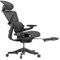 HINOMI H1ProV2 Bürostuhl Ergonomisch, Ergonomischer Bürostuhl mit 3D-Kopfstütze,Bürostuhl mit Fußstütze,Verstellbarer Schreibtischstuhl,Ergonomischer Stuhl für Büro und Studium(Schwarz,Mittelhöhe)