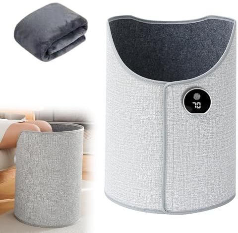 KQWVZ Beinwärmer Unter Dem Schreibtisch, Under Desk Leg Warmer Mit Weicher Decke, Zylindrischer Fußwärmer Unter Dem Schreibtisch, Verstellbare 5-Gang, Fußwärmer Elektrisch Für Home, Office