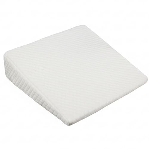 Hperu Oreiller de Reflux pour bébé, Housse Amovible Lavable et Conception à Inclinaison Douce, cale de Berceau pour bébé pour Aider à cracher, Blanc - Oreiller d'allaitement