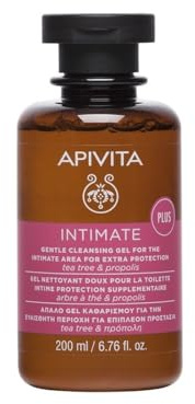 Apivita Intimate Gentle Cleansing Gel för det intima området för extra skydd med te träd och propolis 200 ml