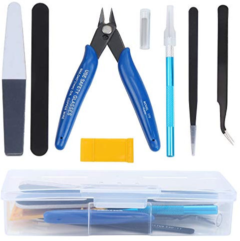 WiMas 9PCS Gundam Modellierer Basic Tools, Gundam Modeler Grundwerkzeuge, Modellierer für Hobby Model Assemble Building