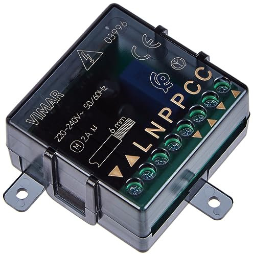 Vimar Quid 03996 Electronic Relay Module for Roller Shutters, Site Storage, Installation in Junction Boxes or Fruit Containers