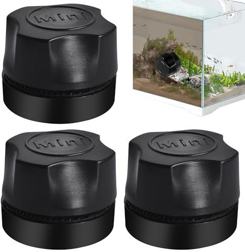 HOMURY 3 Stück Aquarium Magnetbürste: Mini Aquarium Glasreiniger Magnet Geeignet für Glasaquarien mit Einer Dicke von 3 mm bis 6 mm, Aquarium Scheibenreiniger für Aquatische Algen Reinigung