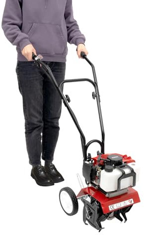 Motoazada de gasolina de 2 tiempos, motor de gasolina de 52 cc, minicultivador, motoazada para granjas, jardines