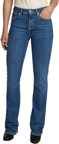 Tommy Hilfiger Women's Bootcut Stretch Jeans, Blue (Mid Blue), 28W/29L