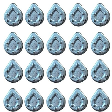 PRO FILSTAR Inline platt grundbly fiske set 20 x 25 g – influensa blyfiske – fiskelina – blyset – bottenfiske – päronbly – blyvikt – fiskebly – platt fiskevikt – karpbly