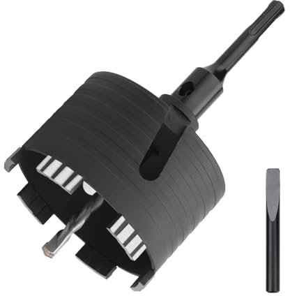 hsawbit φ110mm Dry Diamond Core Drill Bit, Hole Cutter with 110mm SDS Plus Shank for Concrete, Masonry, Cement, Brick, Wall, Stone