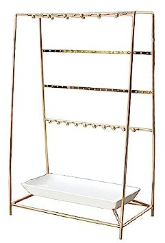 MANAFEEL Portagioielli Portagioie Portagioielli Porta orecchini Collana Porta anelli Vassoio Espositore Toeletta Espositore for gioielli for la casa Supporto per Organizer per Gioielli(A)