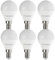 FEILEMAN Glühbirne E14 LED Warmweiß Ultrahelle 8W (Ersetzt 70W) 880LM 2700K, E14 LED Birne G45/P45 Golf Energiesparlampe G45 Mini Globe Birne Nicht Dimmbar, 6 Pack