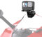 PULUZ Motorrad Windschutzscheibe Clip für GoPro Hero12/11/10/9 Windschutzscheibe Action-Kamera-Halterung Clip kompatibel mit DJI Osmo Action 4,Aluminiumlegierung Halterung für Insta360 X4 / Ace Pro
