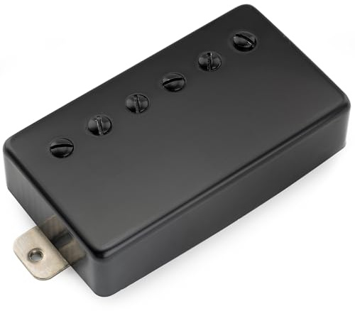Musiclily Pro LP-CBLA Alnico 5 Micro Humbucker Couvert Manche 7,8K pour Guitare électrique LP Style, Noir