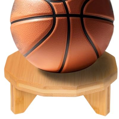 Zegaqae Soporte de baloncesto, soporte de voleibol de madera, estilo vintage, decorativo, para habitaciones de estudiantes, salas de estar y garajes, niños, jóvenes, cancha de baloncesto