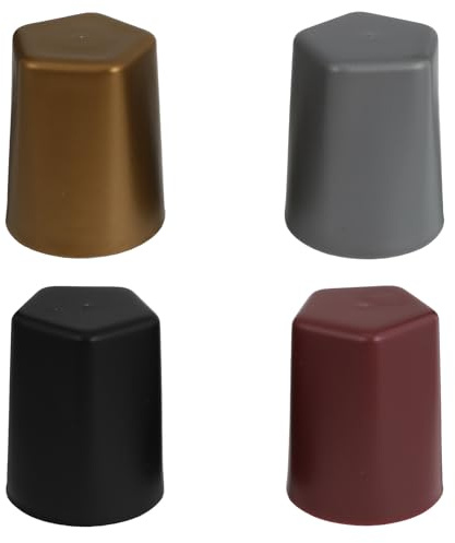 TOYANDONA Vasos de Dados Pentágono 4 Piezas Colores Negro, Plata, Dorado y Morado, Contenedores Prácticos para Almacenamiento de Dados en Juegos de Mesa y Accesorios Profesionales para Ktv