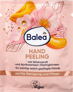 Vildrosa och aprikos handborste, 15 ml - DM-märke Tyskland - kompatibel med balea - Handpeeling Wildrose & Aprikose, 15 ml