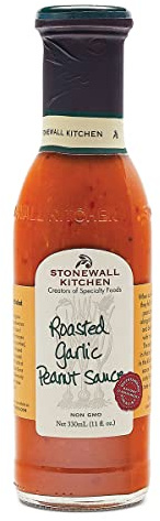 STONEWALL KITCHENS Sauce Rstd Grlc Peanut, 11 OZ